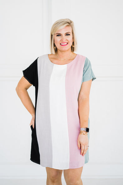 Trusting in You Color block Dress