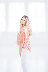 Dear John Rose Ruffle in the Garden Top