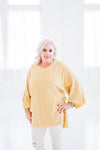 Pretty in Yellow Linen Top