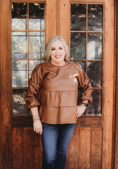 Lovie Top in Brown