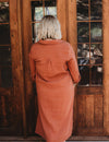 Clemmy Maxi Dress in Rust