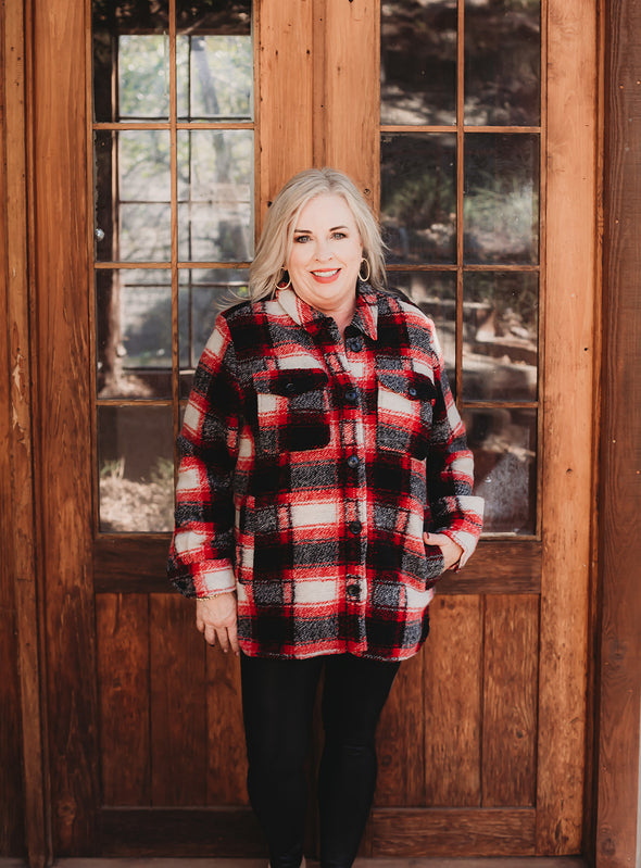 Dear John Deanna Plaid Jacket