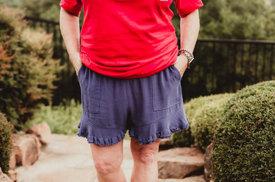 Ruffle Hem Shorts