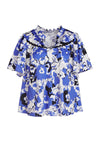 Crosby Indigo Blooms Mattie Top