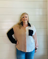 Kylan Color Block Pocket Top