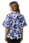 Crosby Indigo Blooms Mattie Top