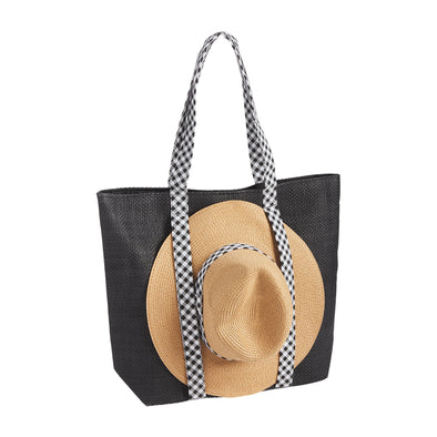 Hat and Tote Set in Black