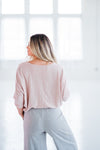 Mauve Dolman Sleeve Sweater