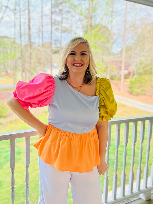 Crosby Rooney Colorblock Top